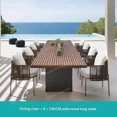 Wood Waterproof Garden Furniture Sets Rattan Cushions Moving Italian Garden Furniture Set Patio Adult Muebles Terraza Decoration