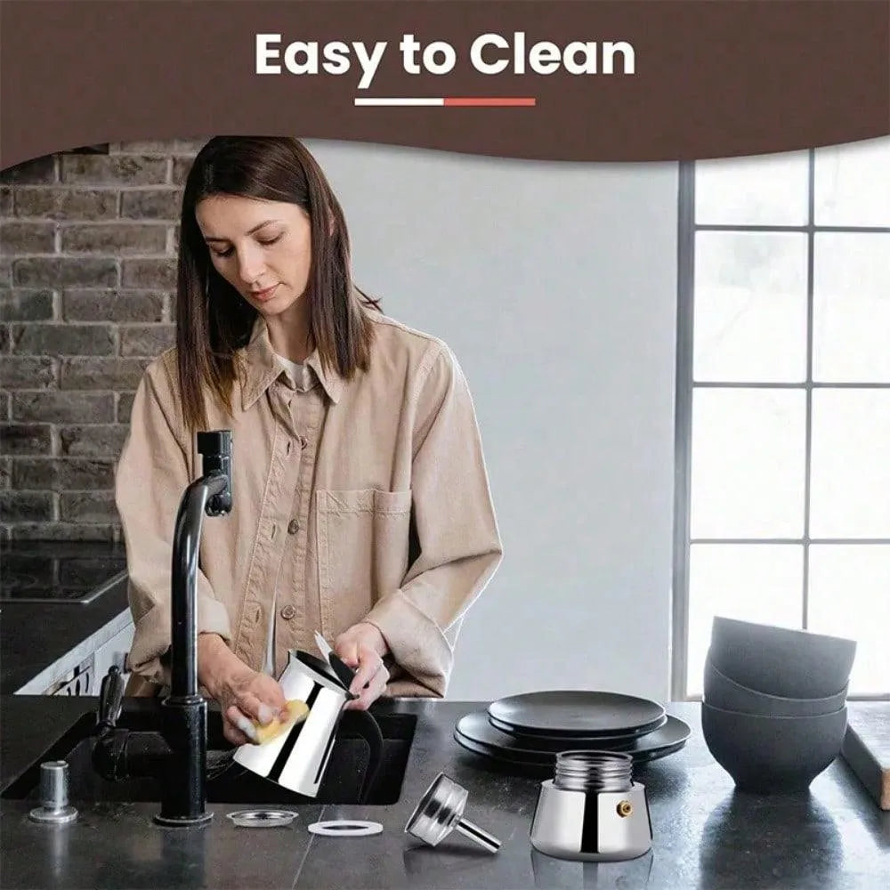 Mocha Coffee Pots Italian Aluminum Octagonal Pot Coffee Cup Maker Tea Maker Portable Coffee Maker