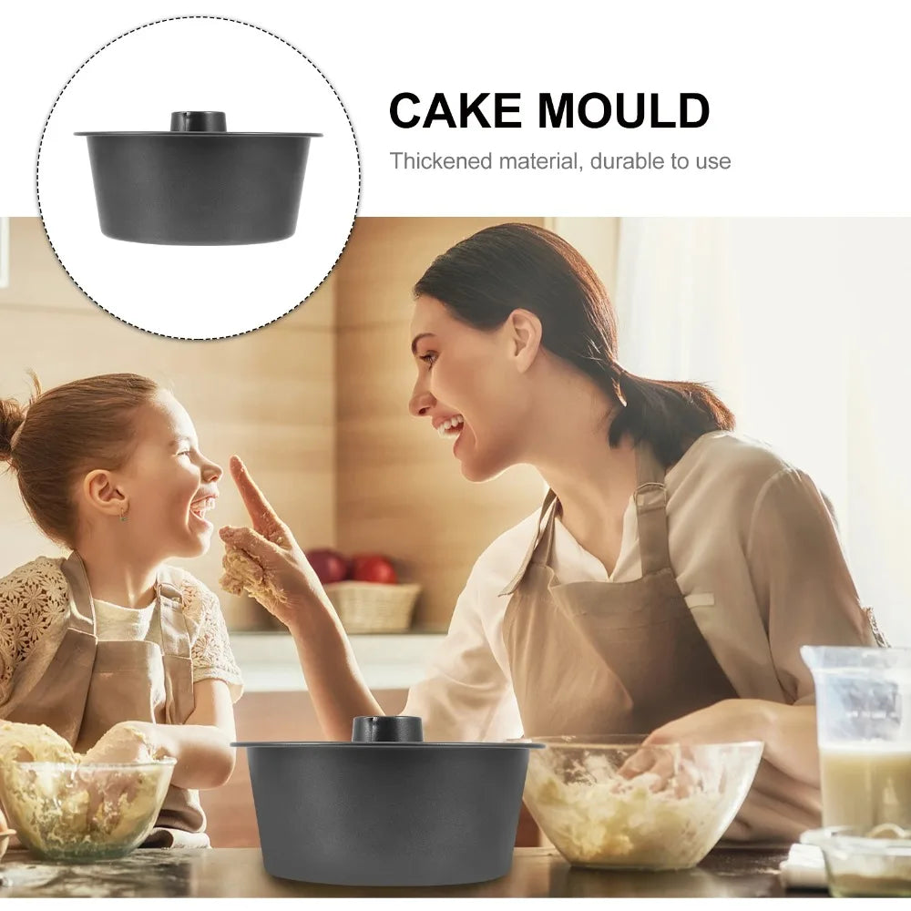 Practical Hollow Fluted Tube Cake Pan Non-Stick Round Pumpkin Cake Mold Carbon Steel Heat Resistant Bread Baking Pan Bakery