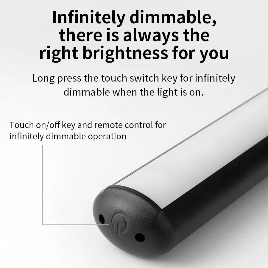 3600mAh LED Wall Light with Magnetic Suction Rechargeable Remote Control Three-Color Stepless Dimming Mirror Front Design