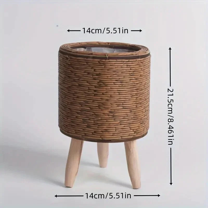 Creative Triangular Plastic Plant Stand - Perfect for Succulents & Small Plants, Desktop Flower Pot Holder