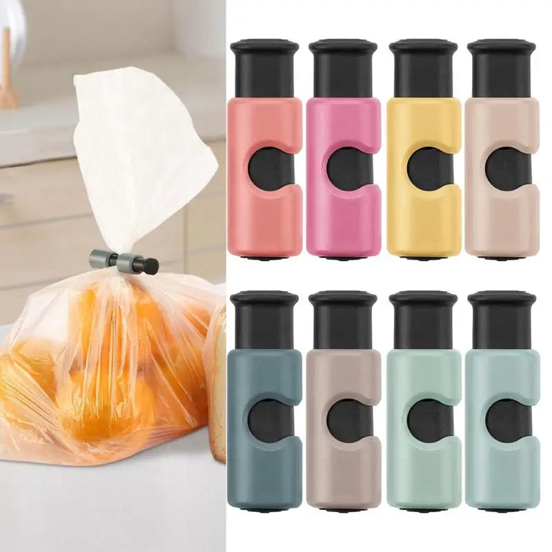 Chips Bag Sealer Clips 8PCS Bag Sealing Cinch For Kitchen Food Storage Sturdy & Handy Food Bag Clips Snack Bags Clamp Fruit