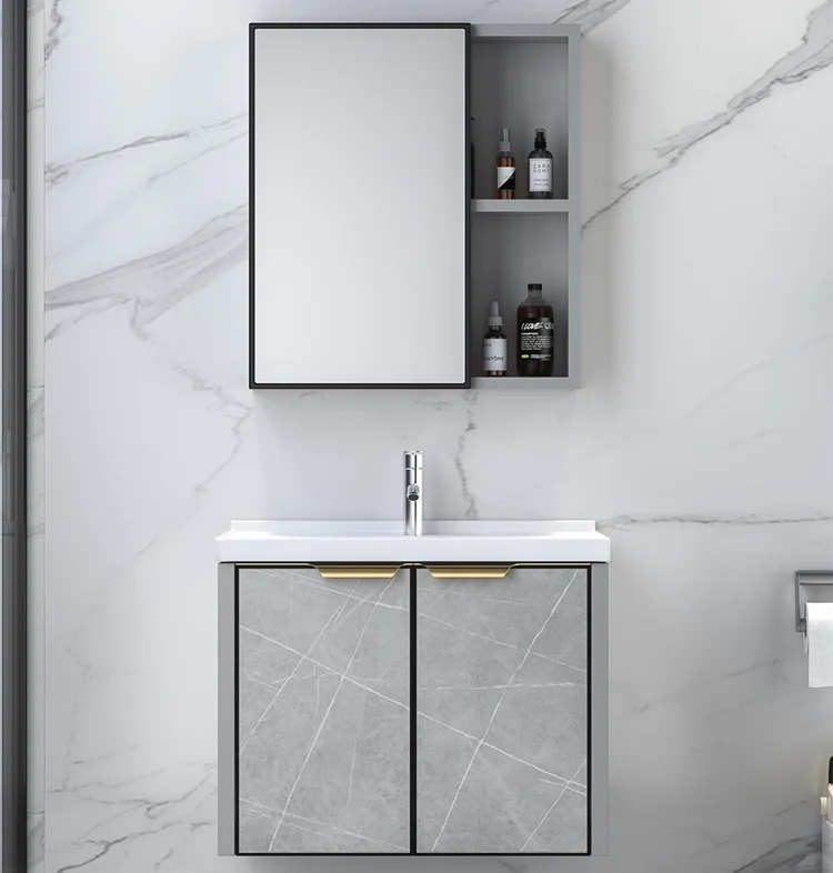 China Bathroom Mirror Cabinet Ceramic Hand Wash Basin Bathroom Vanity Units
