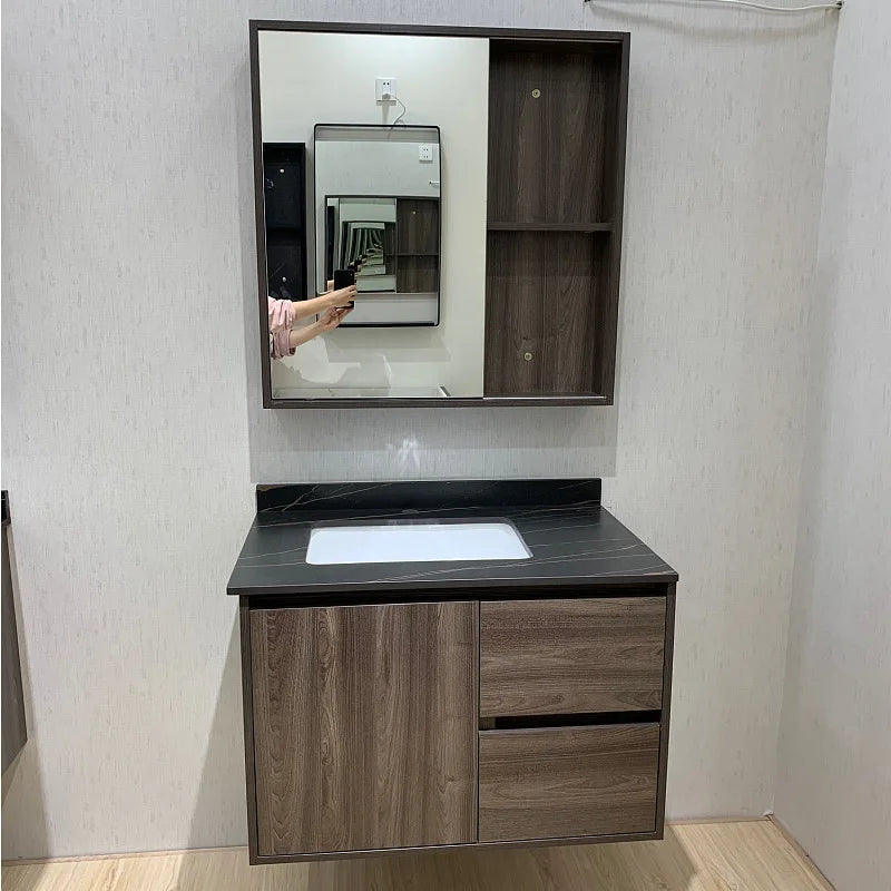 Wholesale High Quality Marble Bathroom Vanity White Unit Bathroom Furniture Poland Bathroom Cabinet