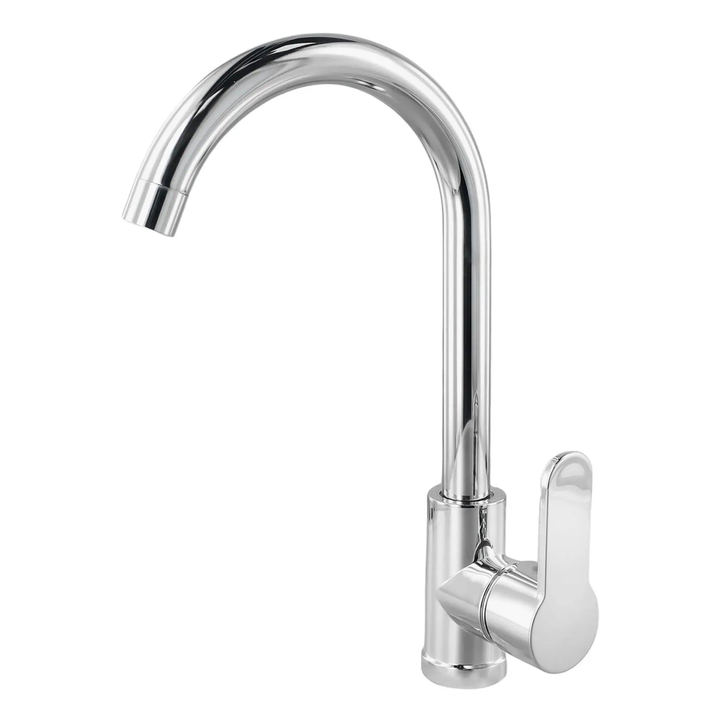 Kitchen Bathroom  Faucet Polished  Chrome Plated  Swivel Basin  Sink Cold Hot Mixer Water Tap Deck Mounted Bathroom Faucet