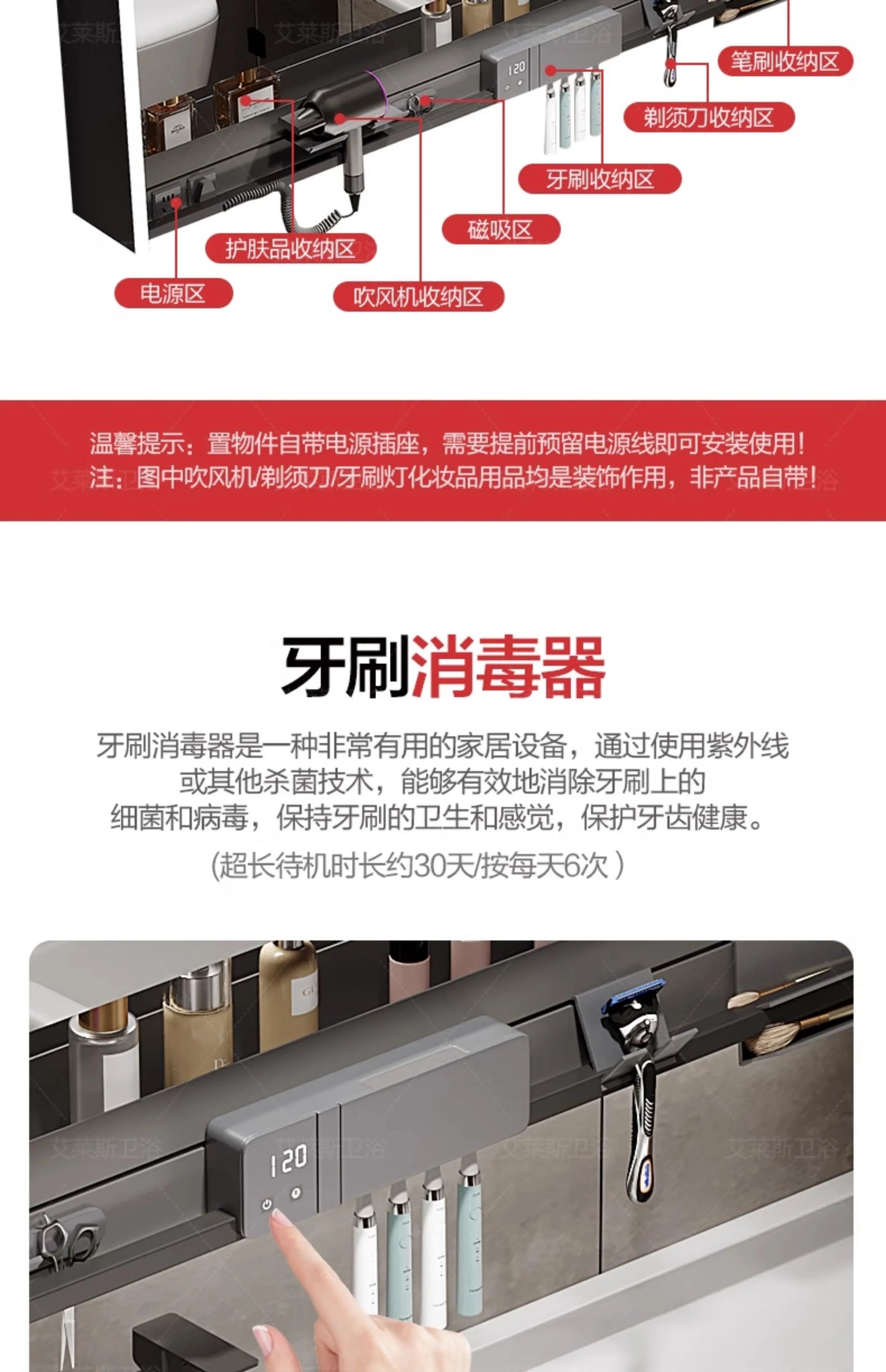 01A Modern Simple Bathroom Vanities Vintage Toilet Partition Vanity Drawer Light Mirrors Muebles Para El Hogar Maderaa Furniture