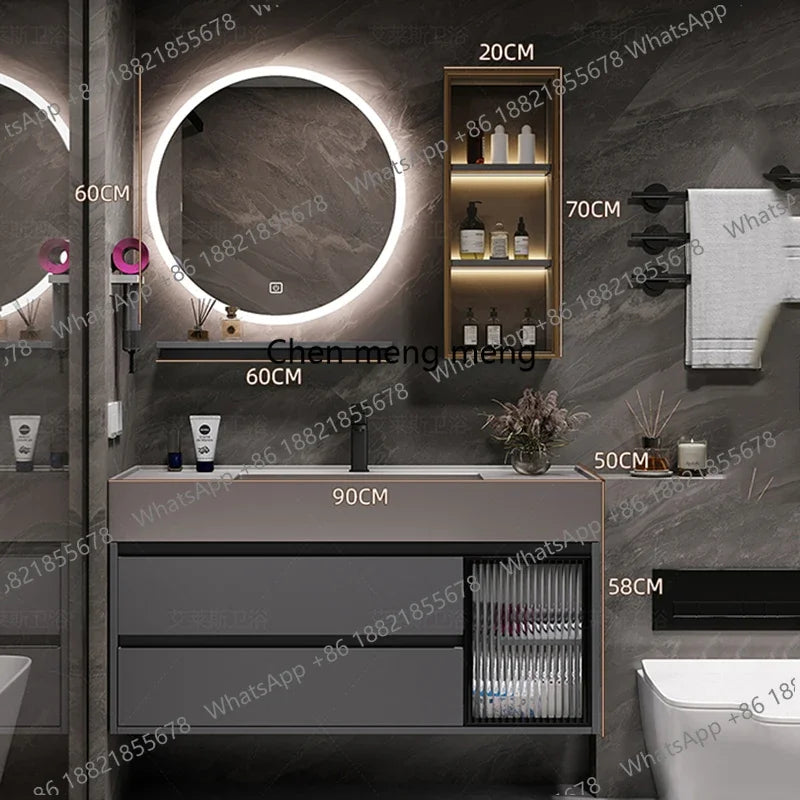 01A Modern Simple Bathroom Vanities Vintage Toilet Partition Vanity Drawer Light Mirrors Muebles Para El Hogar Maderaa Furniture