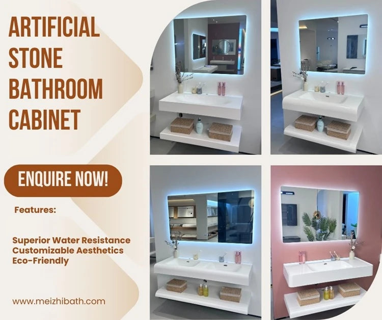 Bath Supplies Sanitary Ware Artificial Stone Basin Bathroom Sinks Vanity Marble Vanity Cabinet