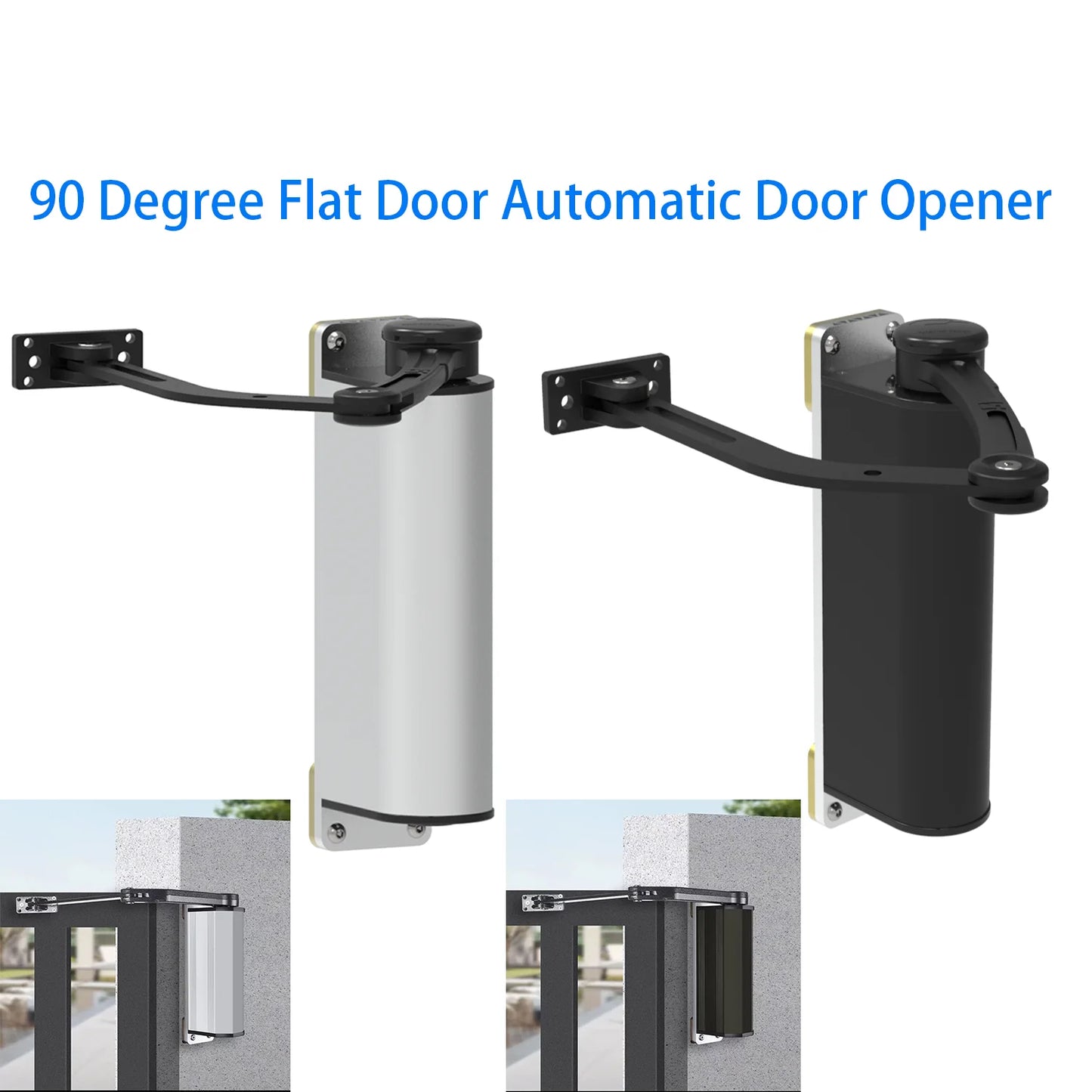 CZ02 90 Degree Flat Door Automatic Door Opener Outdoor Side-mounted Electric Automatic Gate Opener Door Control AC100-240V