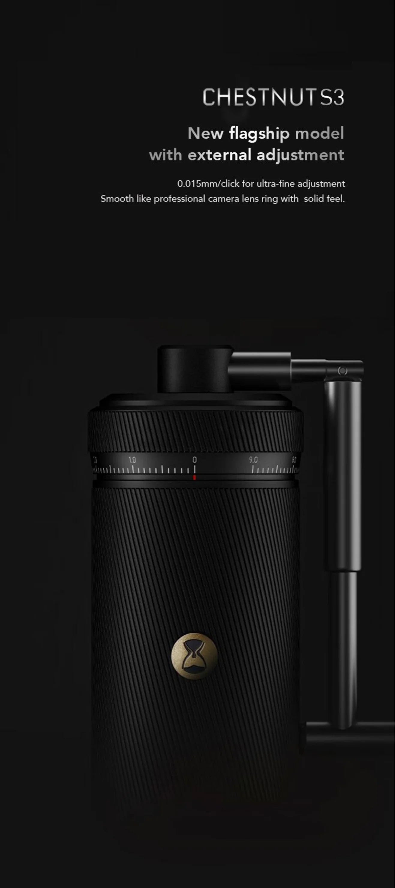 TIMEMORE Chestnut S3 Manual Coffee Grinder All-metal Body & S2C Burr Send Cleaning Brush Free Shipping
