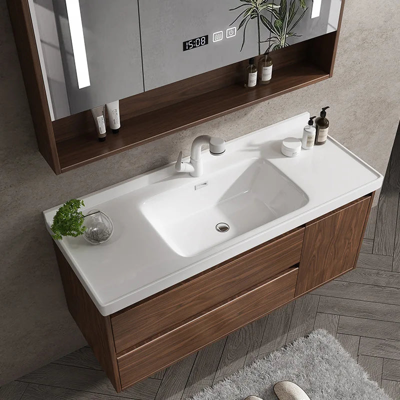 Bathroom vanity furniture, modern smart paint cabinet, bathroom cabinet with sink