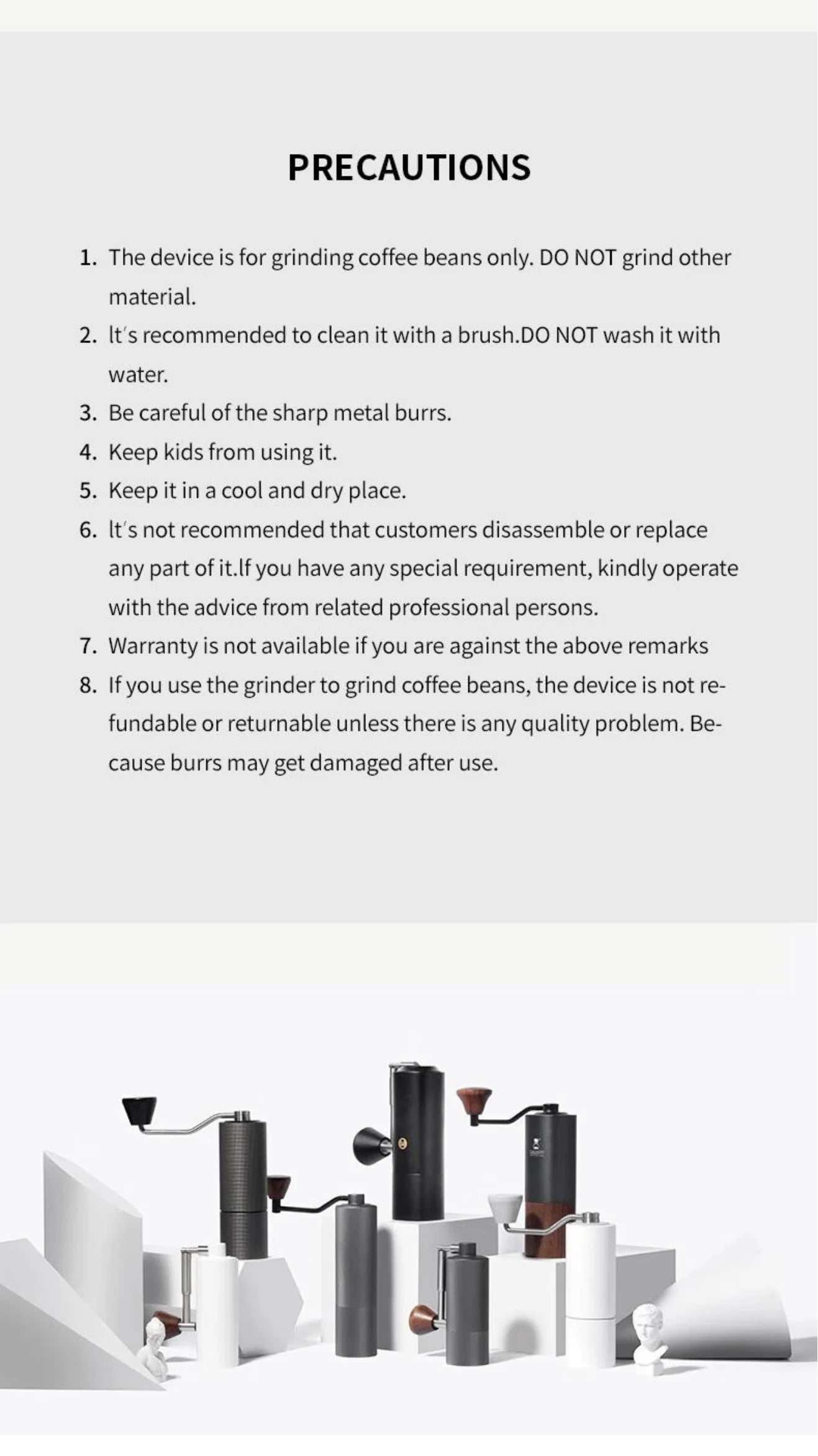 TIMEMORE Chestnut S3 Manual Coffee Grinder All-metal Body & S2C Burr Send Cleaning Brush Free Shipping