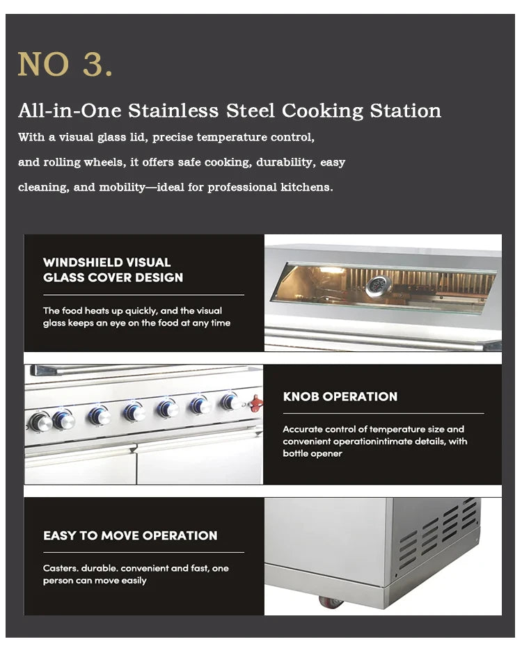 A Full Kitchen Suite Including Grill Cooktop Sink And Fridge With Waterproof Custom Outdoor Stainless Steel Cabinet For Backyard