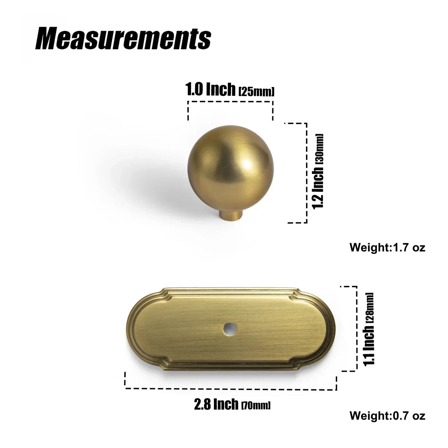 Goo-Ki Brushed Gold Cabinet Pulls with 5'' Hole Centers, Modern Style Zinc Alloy Cabinet Handles for Dresser,Wardrobe,Cupboard