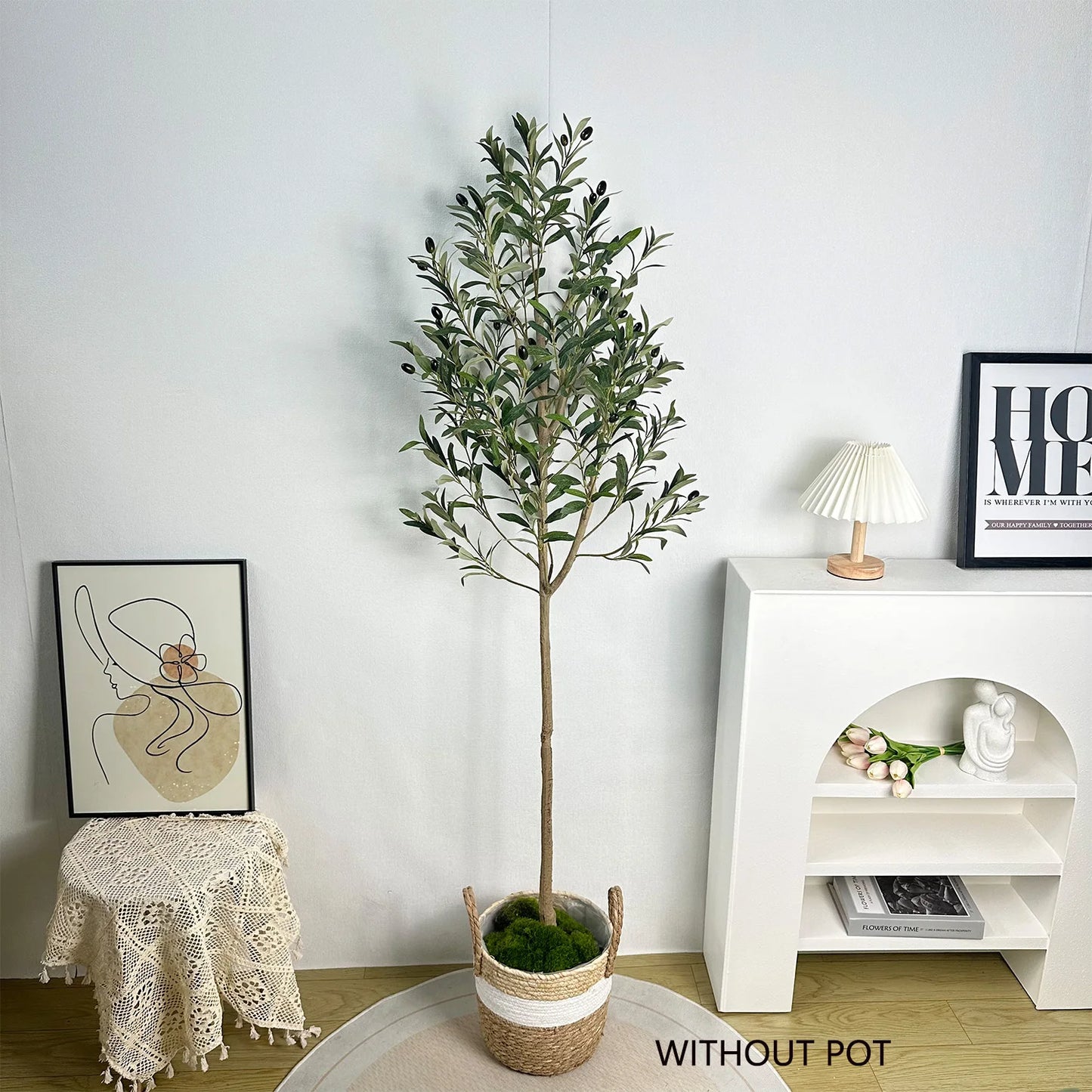 110-200CM Large Artificial Olive Plant tree Branches Without pot Faux plant Ornament indoor Faux Plant for Home garden Decor