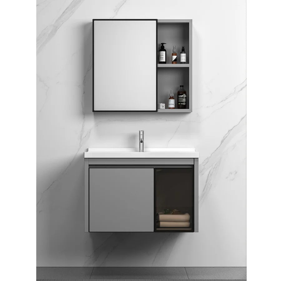 Guangdong Washroom Mirror Cabinet Ceramic Hand Wash Basin Bathroom Vanity Units