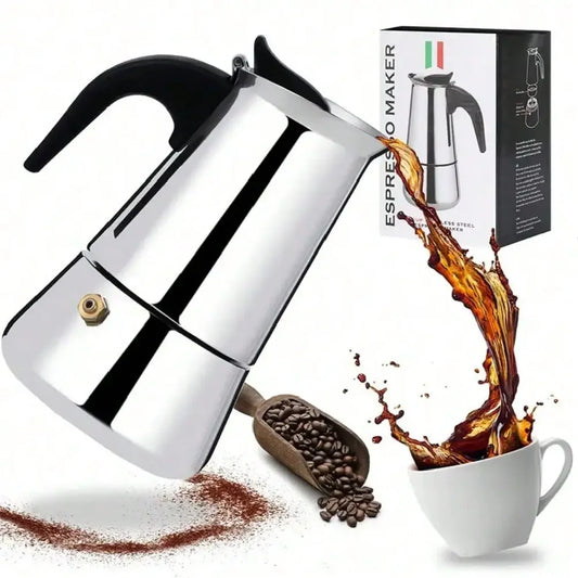 Mocha Coffee Pots Italian Aluminum Octagonal Pot Coffee Cup Maker Tea Maker Portable Coffee Maker