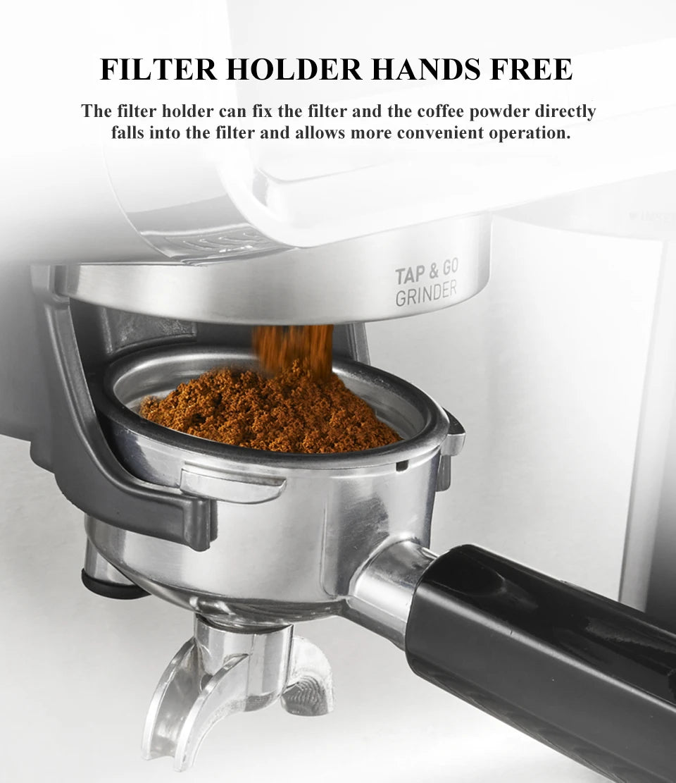 HiBREW  Barista Pro 20Bar Bean to Espresso,Cafetera  Commercial Level Coffee Machine with Full Kit for Cafe Hotel Restaurant H7