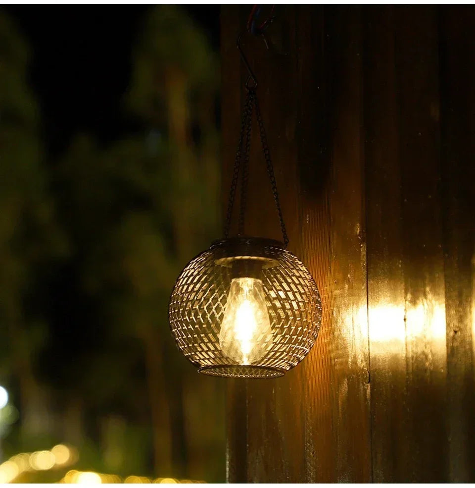 Outdoor Camping Solar Lights for Outside Decorative Solar Lantern Outdoor Hanging Lights Waterproof Solar Lanterns Garden Decor