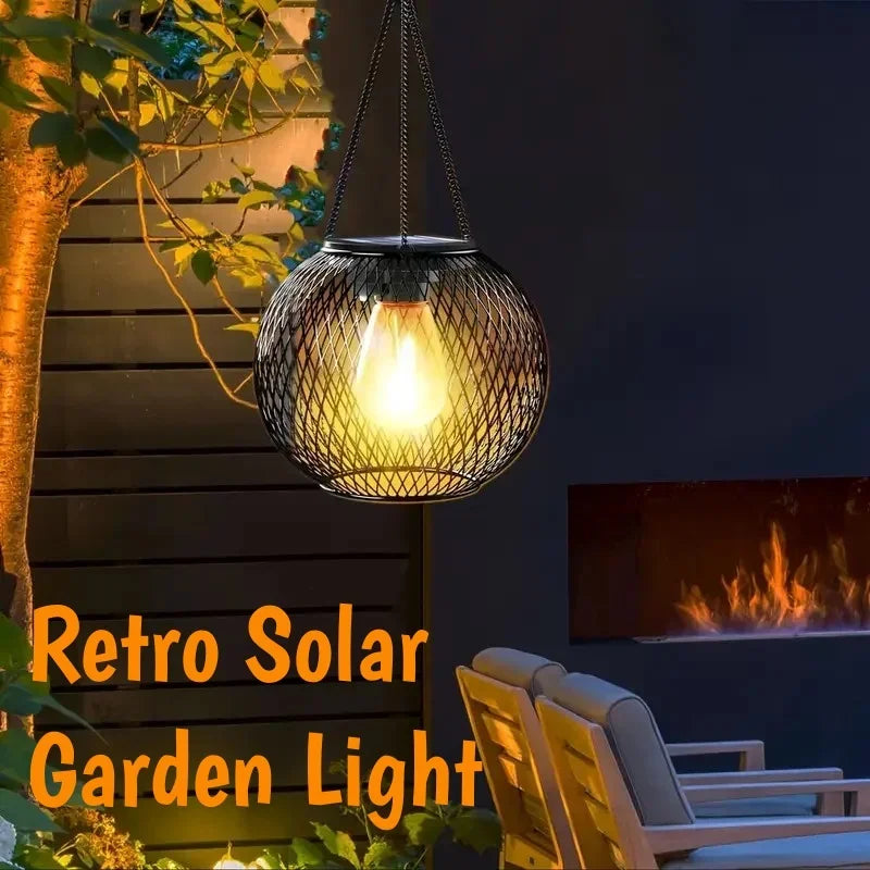 Outdoor Camping Solar Lights for Outside Decorative Solar Lantern Outdoor Hanging Lights Waterproof Solar Lanterns Garden Decor