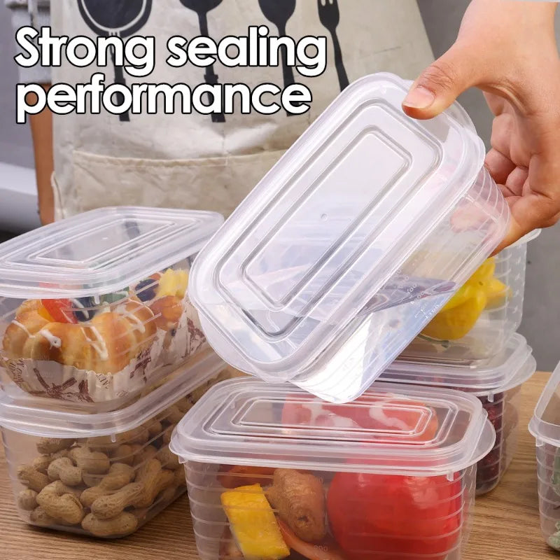 Refrigerator Storage Box Freezing Vegetable Fruit Fridge Organizer Freeze Meat Fresh-Keeping Box with Lid for Kitchen Storage
