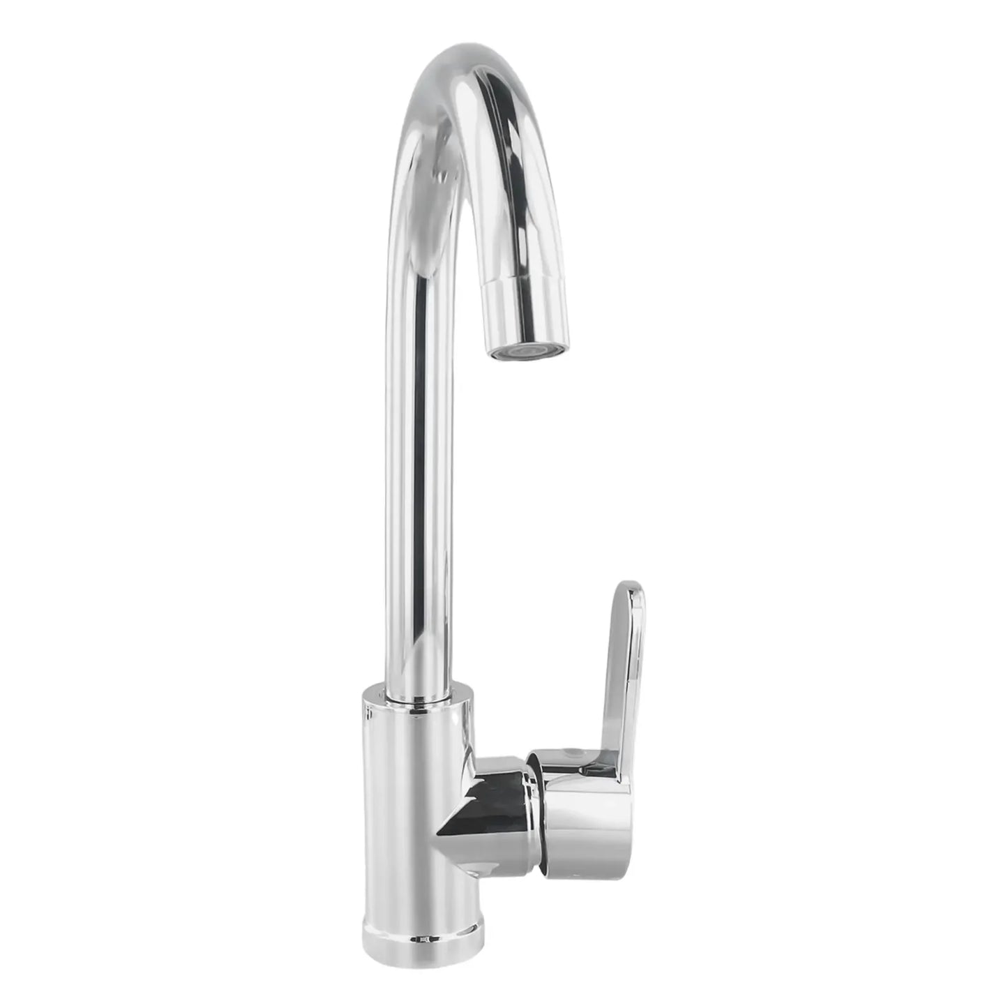 Kitchen Bathroom  Faucet Polished  Chrome Plated  Swivel Basin  Sink Cold Hot Mixer Water Tap Deck Mounted Bathroom Faucet