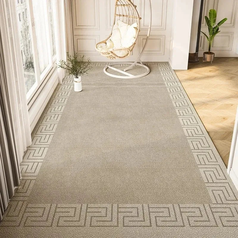 Balcony Waterproof Carpet Pvc Leather Anti-slip Floor Mat Large Size Minimalist Style Home Decoration Rug Kitchen Carpets 주방 카펫