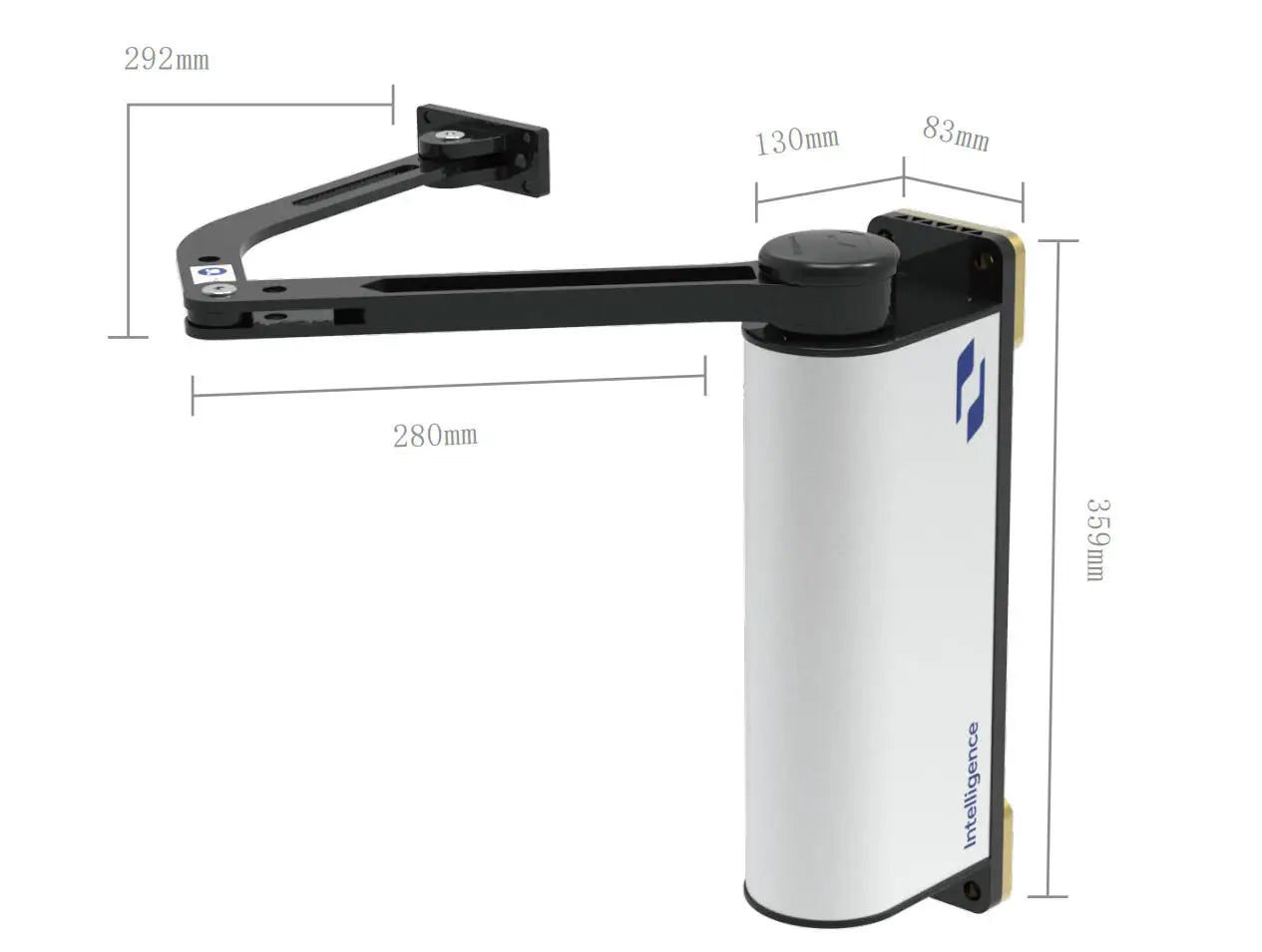 CZ02 90 Degree Flat Door Automatic Door Opener Outdoor Side-mounted Electric Automatic Gate Opener Door Control AC100-240V