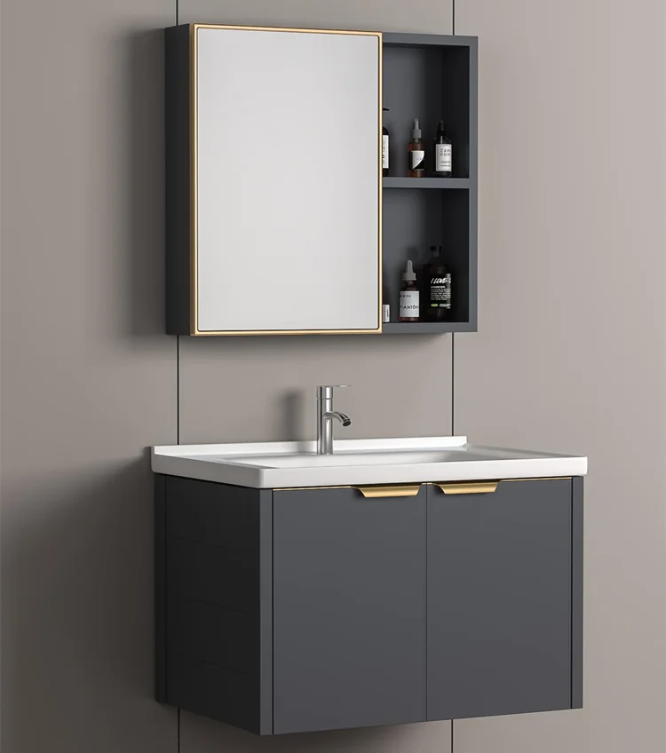 China Bathroom Mirror Cabinet Ceramic Hand Wash Basin Bathroom Vanity Units