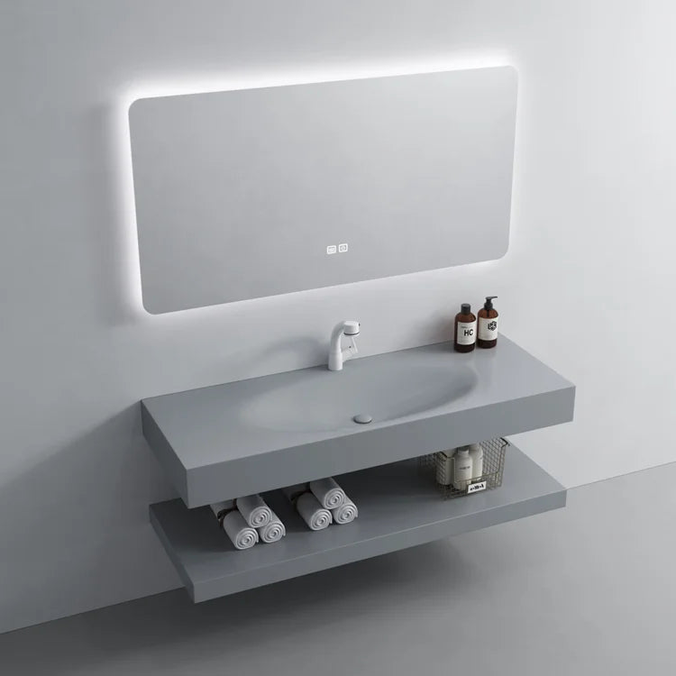 Bath Supplies Sanitary Ware Artificial Stone Basin Bathroom Sinks Vanity Marble Vanity Cabinet