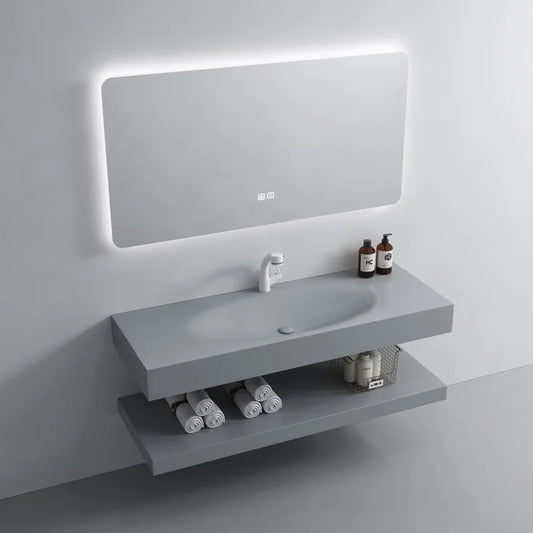 Bath Supplies Sanitary Ware Artificial Stone Basin Bathroom Sinks Vanity Marble Vanity Cabinet