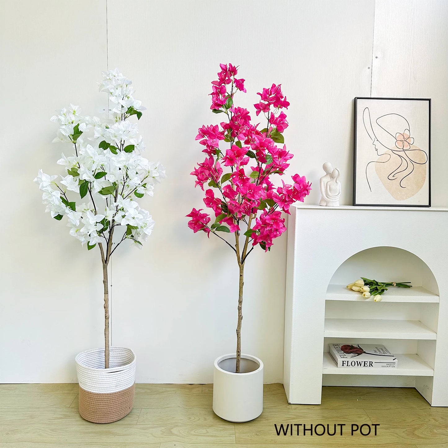 140-165CM Artificial Eucalyptus Plant banyan tree Branch morden house indoor bougainvillea fake plant for home garden Room decor