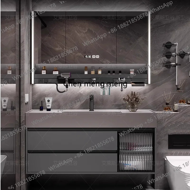 01A Modern Simple Bathroom Vanities Vintage Toilet Partition Vanity Drawer Light Mirrors Muebles Para El Hogar Maderaa Furniture