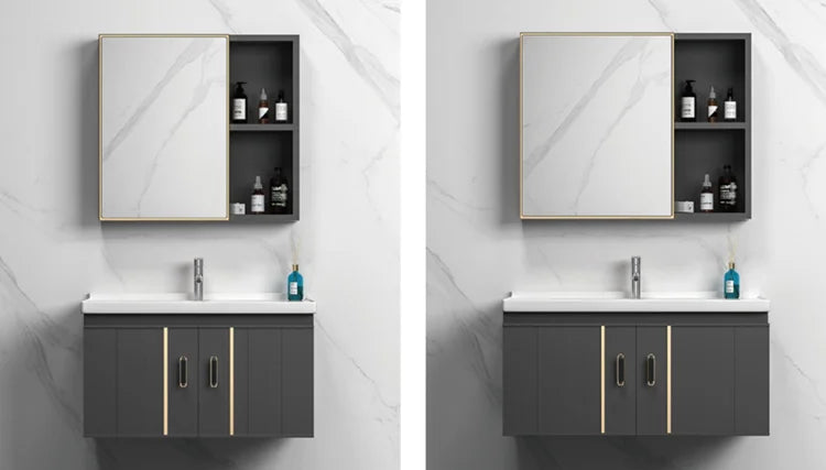 China Bathroom Mirror Cabinet Ceramic Hand Wash Basin Bathroom Vanity Units