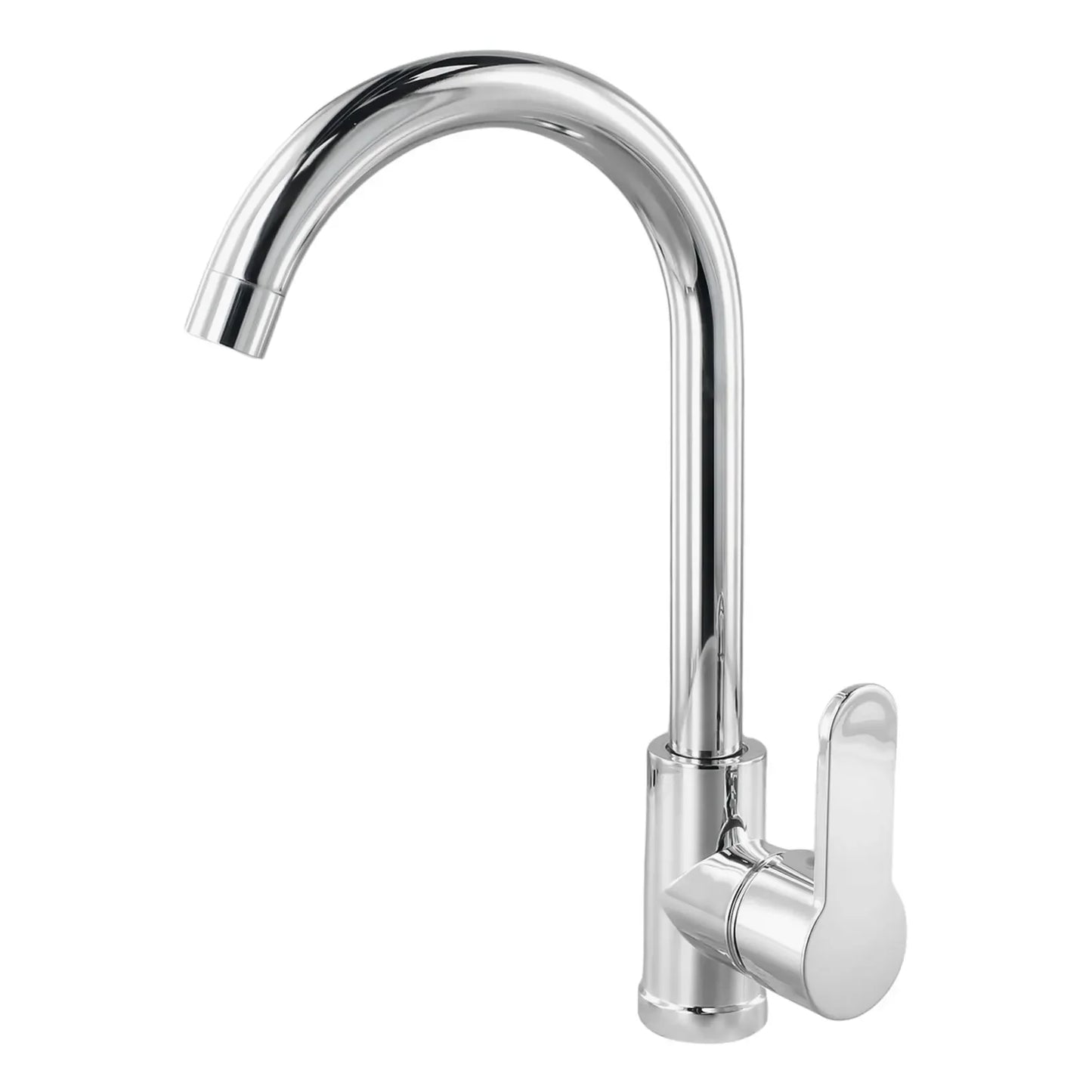 Kitchen Bathroom  Faucet Polished  Chrome Plated  Swivel Basin  Sink Cold Hot Mixer Water Tap Deck Mounted Bathroom Faucet