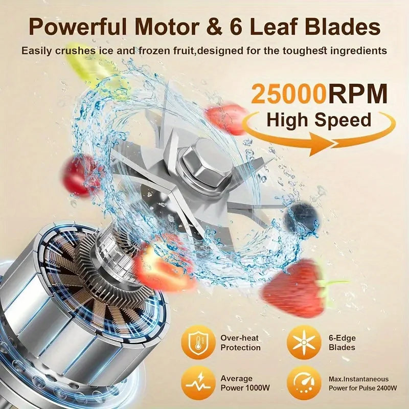 120V mixing cooking machine European and American standard broken wall juicing smoothie machine cross-border delivery