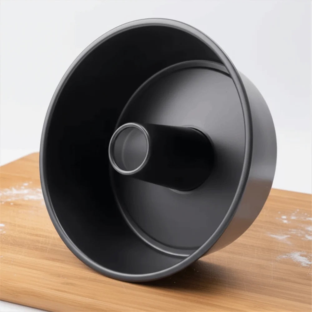 Practical Hollow Fluted Tube Cake Pan Non-Stick Round Pumpkin Cake Mold Carbon Steel Heat Resistant Bread Baking Pan Bakery