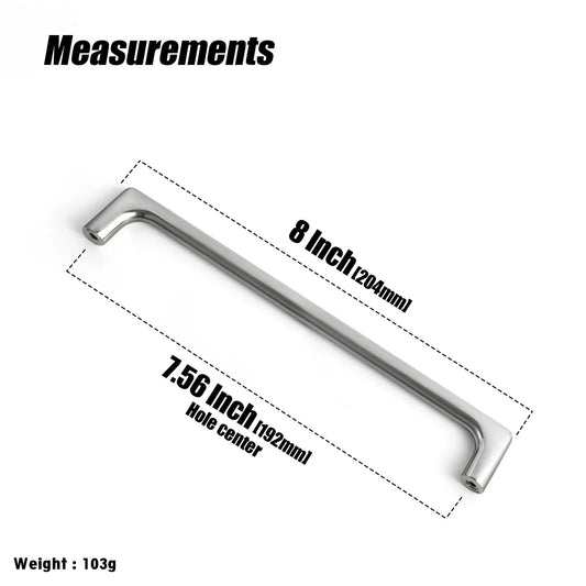 Goo-Ki Brushed Gold Cabinet Pulls with 5'' Hole Centers, Modern Style Zinc Alloy Cabinet Handles for Dresser,Wardrobe,Cupboard