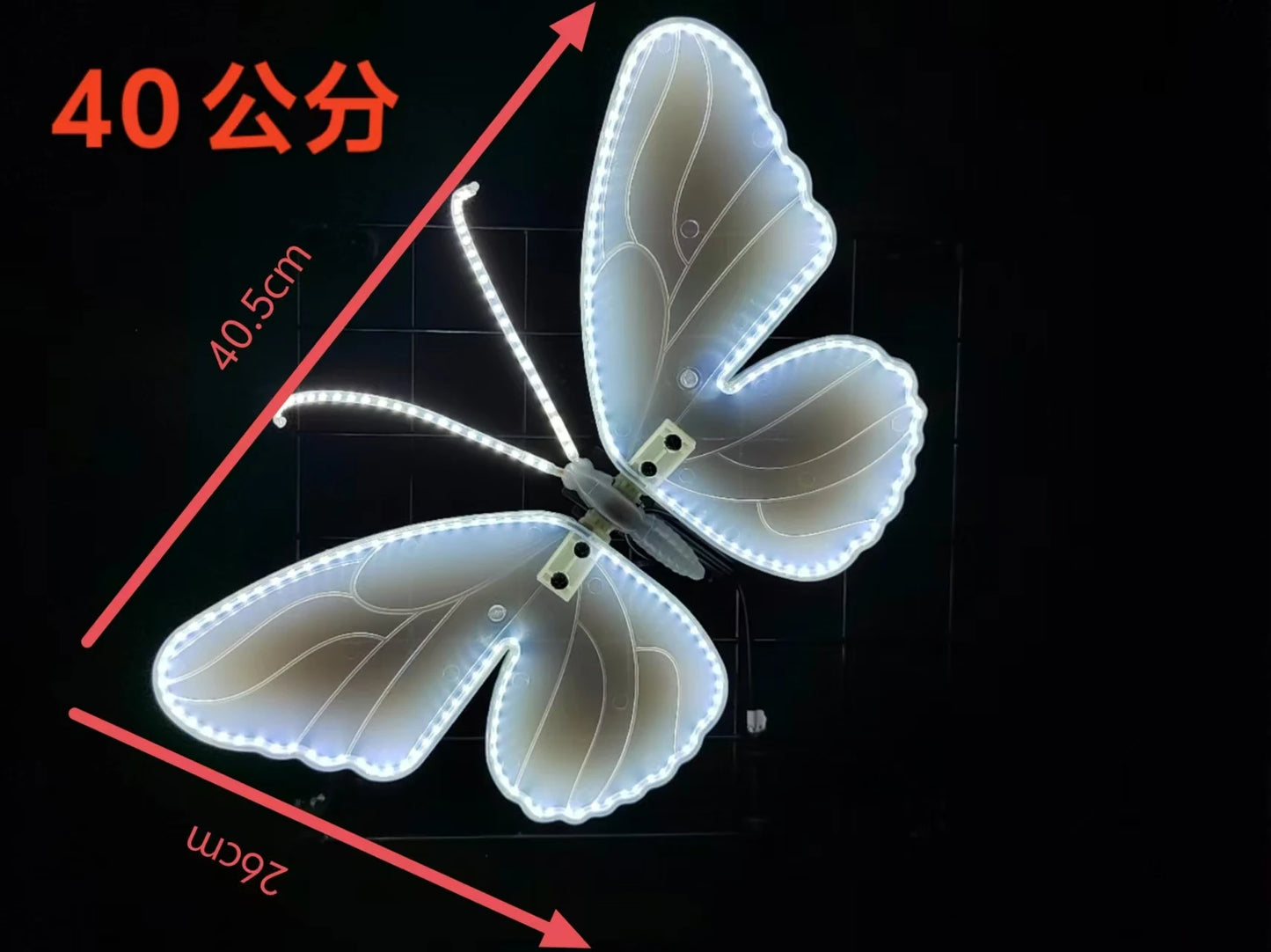 1pcs LED Outdoor Simulation Dynamic Static Butterfly Lights Holiday Party Home Christmas Decorations