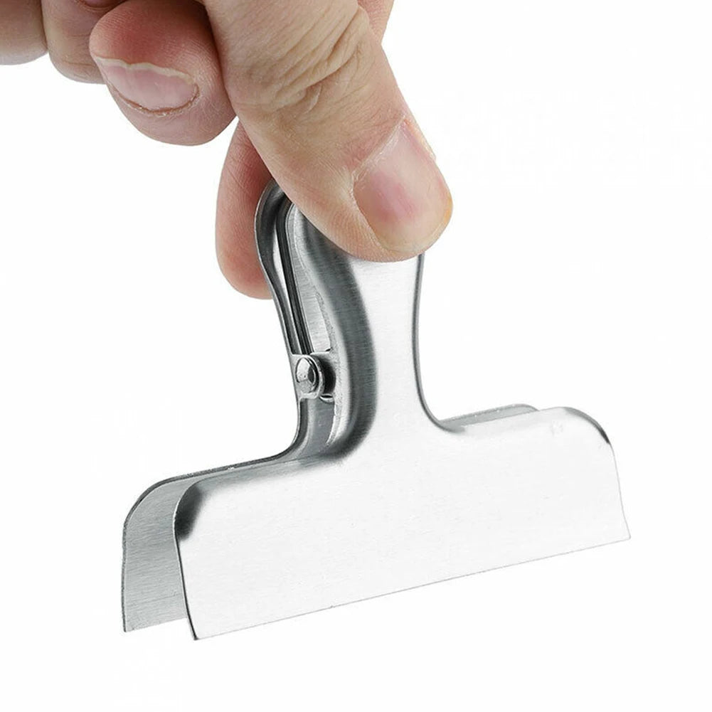 8Pcs Metal Chip Bag Clips Stainless Steel Home Kitchen Food Snack Clips Moisture-proof Household Kitchen Gadgets