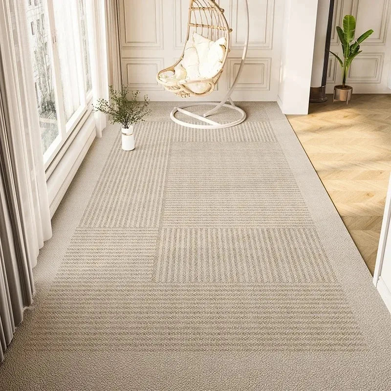 Balcony Waterproof Carpet Pvc Leather Anti-slip Floor Mat Large Size Minimalist Style Home Decoration Rug Kitchen Carpets 주방 카펫