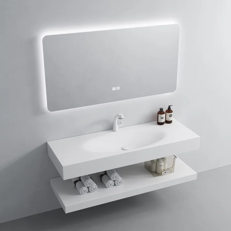 Bath Supplies Sanitary Ware Artificial Stone Basin Bathroom Sinks Vanity Marble Vanity Cabinet