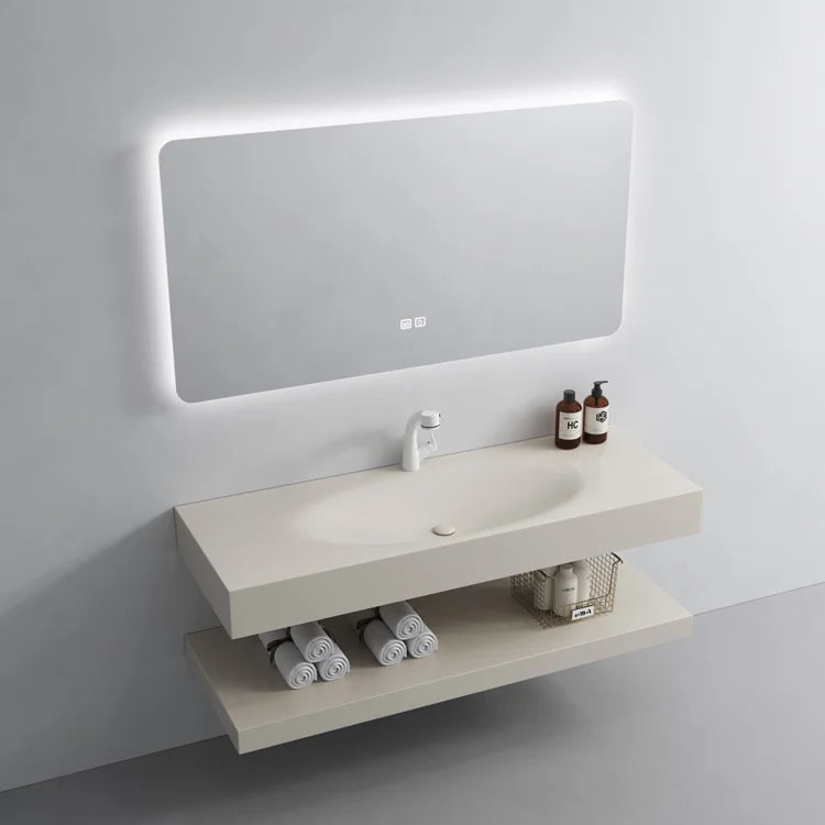 Bath Supplies Sanitary Ware Artificial Stone Basin Bathroom Sinks Vanity Marble Vanity Cabinet