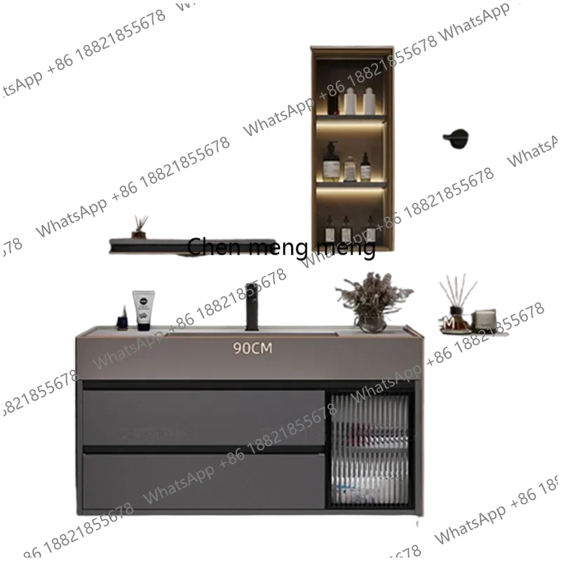 01A Modern Simple Bathroom Vanities Vintage Toilet Partition Vanity Drawer Light Mirrors Muebles Para El Hogar Maderaa Furniture