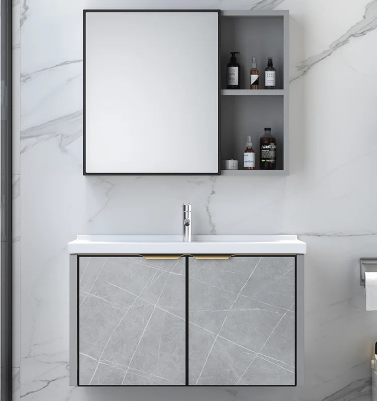 China Bathroom Mirror Cabinet Ceramic Hand Wash Basin Bathroom Vanity Units
