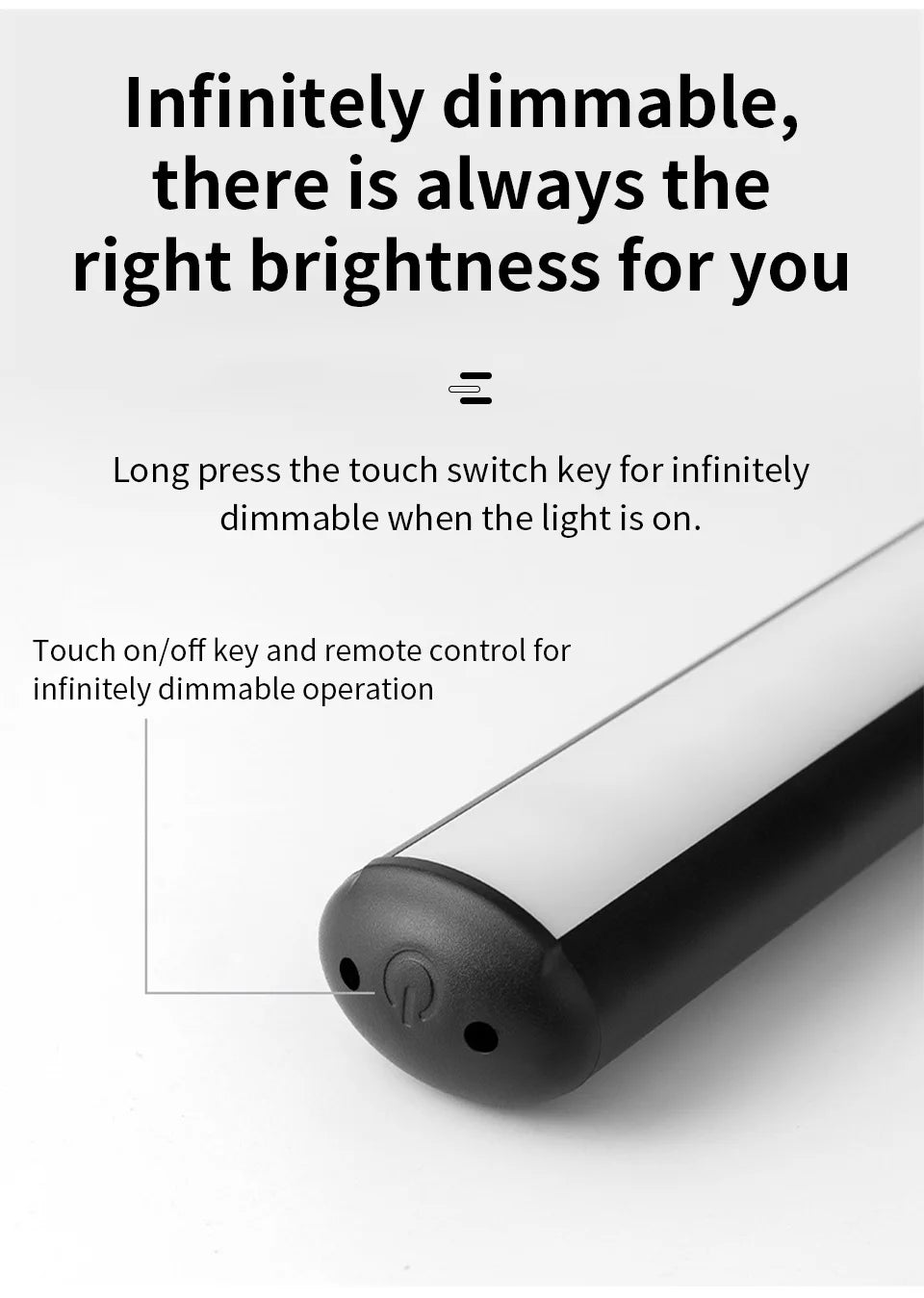 3600mAh LED Wall Light with Magnetic Suction Rechargeable Remote Control Three-Color Stepless Dimming Mirror Front Design