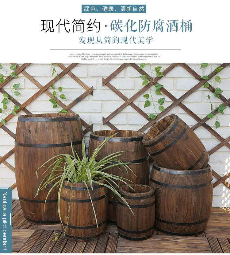Oak wine barrel decoration wooden beer wine barrel bar solid wood wine barrel ornament exhibition wedding props decoration