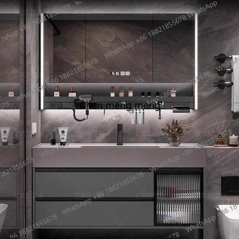 01A Modern Simple Bathroom Vanities Vintage Toilet Partition Vanity Drawer Light Mirrors Muebles Para El Hogar Maderaa Furniture