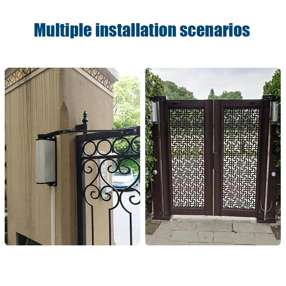 CZ02 90 Degree Flat Door Automatic Door Opener Outdoor Side-mounted Electric Automatic Gate Opener Door Control AC100-240V