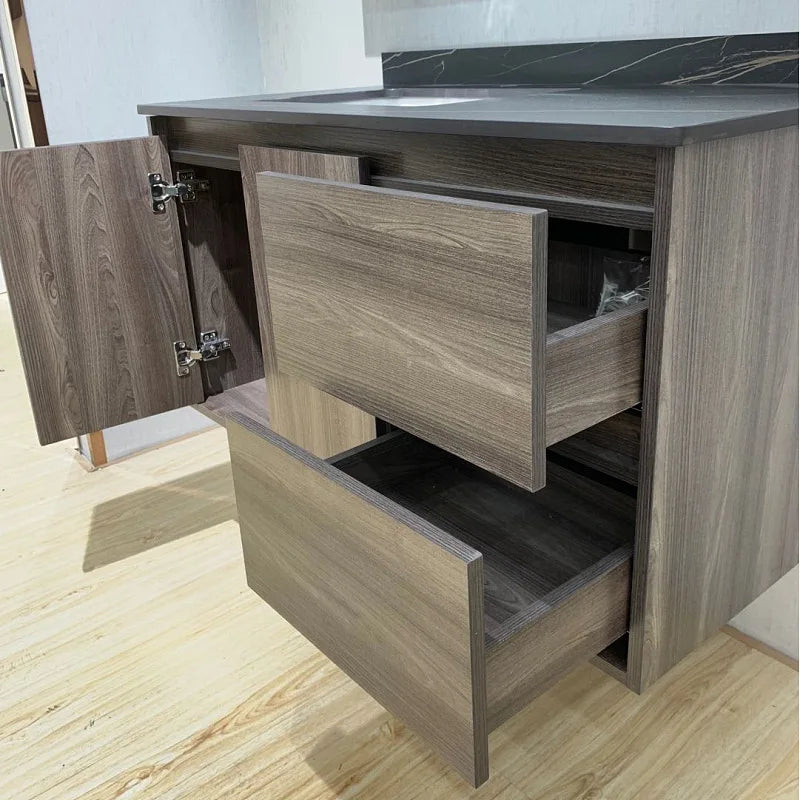 Wholesale High Quality Marble Bathroom Vanity White Unit Bathroom Furniture Poland Bathroom Cabinet